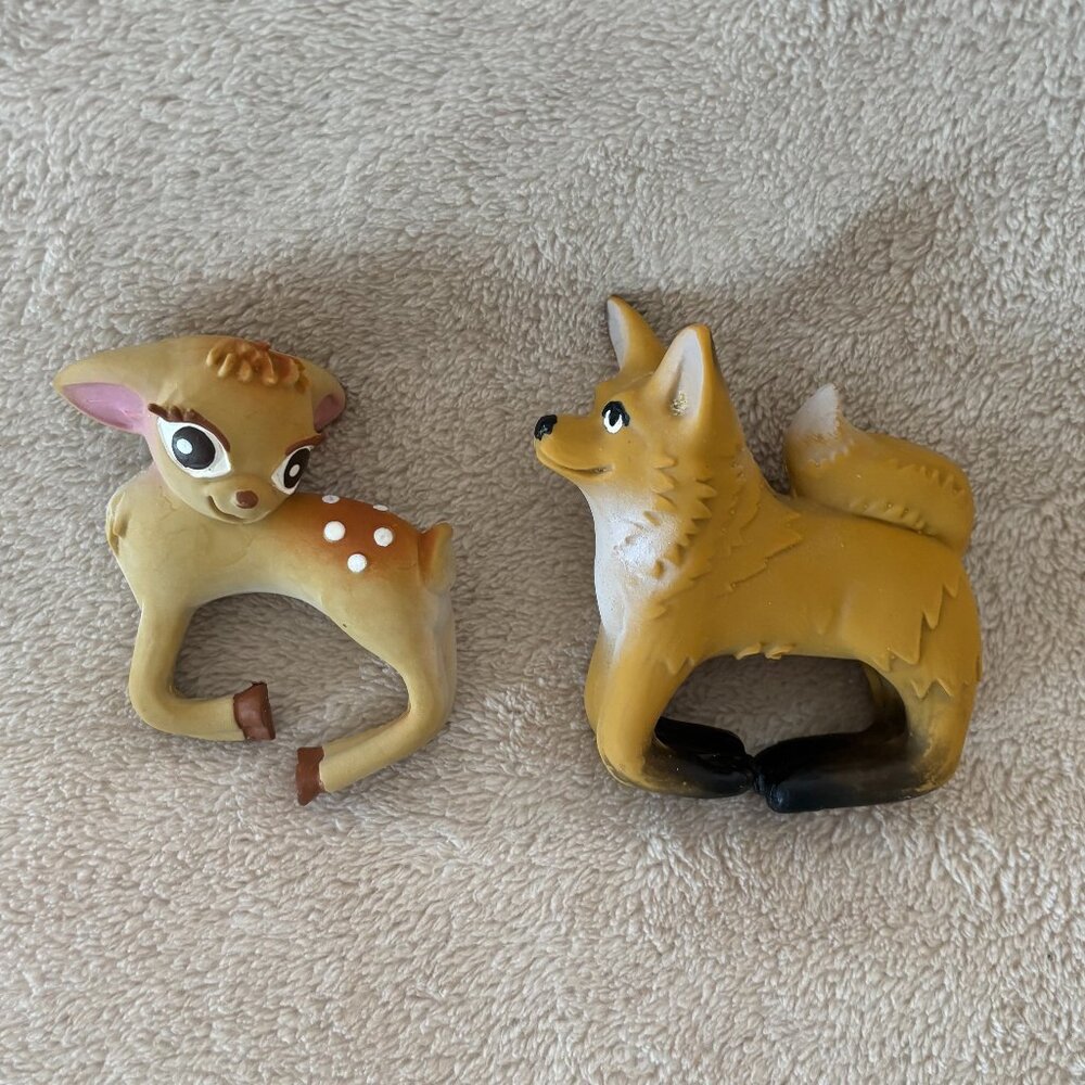 OLI & CAROL 'OLIVE the DEER' and 'ROB the FOX' Teethers for Ages 0+ Months